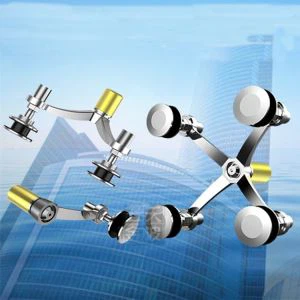 Spider Fitting Glaswand Installation